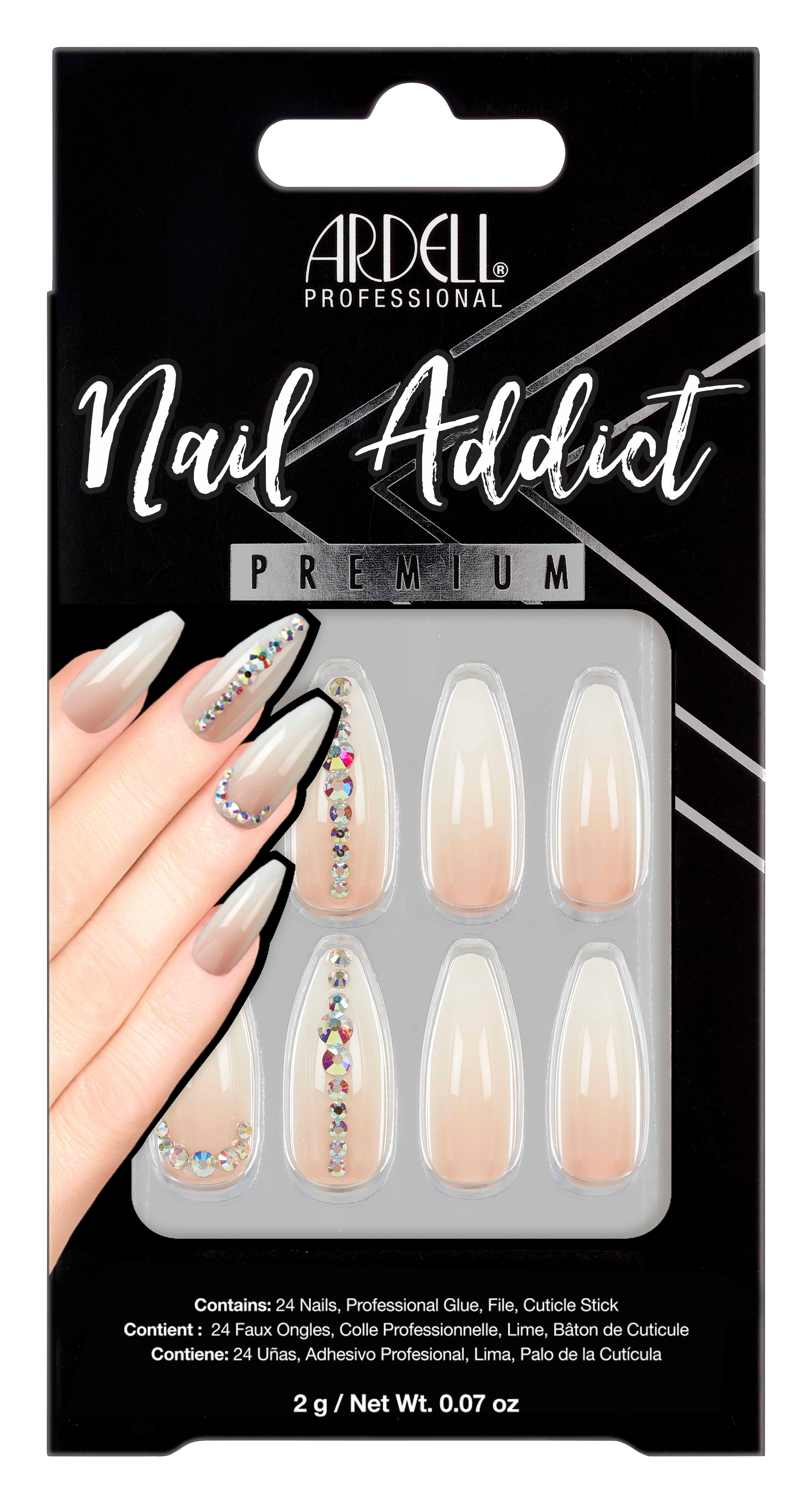 ARDELL Nail Addict Nude Light Crystals