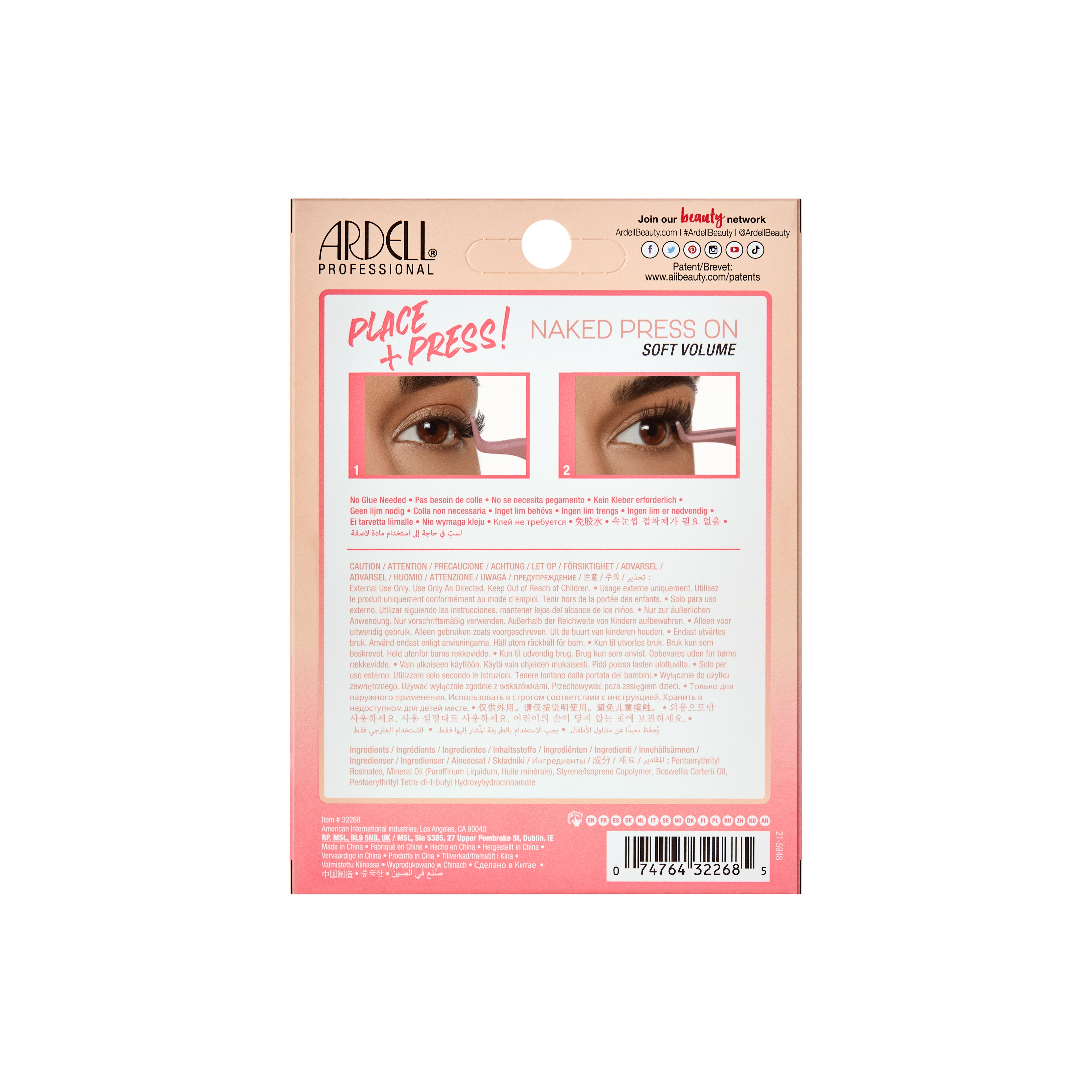 ARDELL Naked Press On - Soft Volume