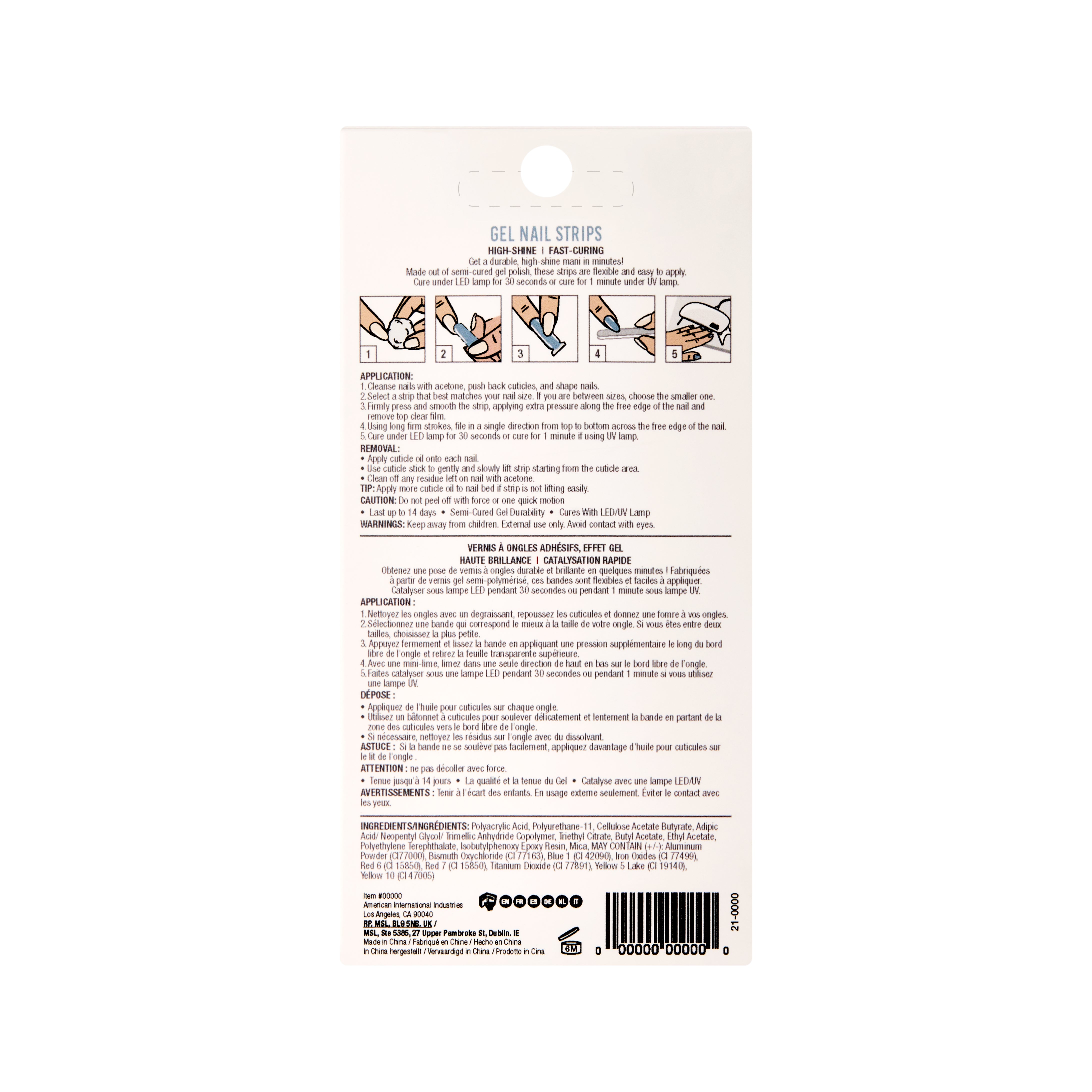 ARDELL Gel Nail Strips - Moonlit Pearl
