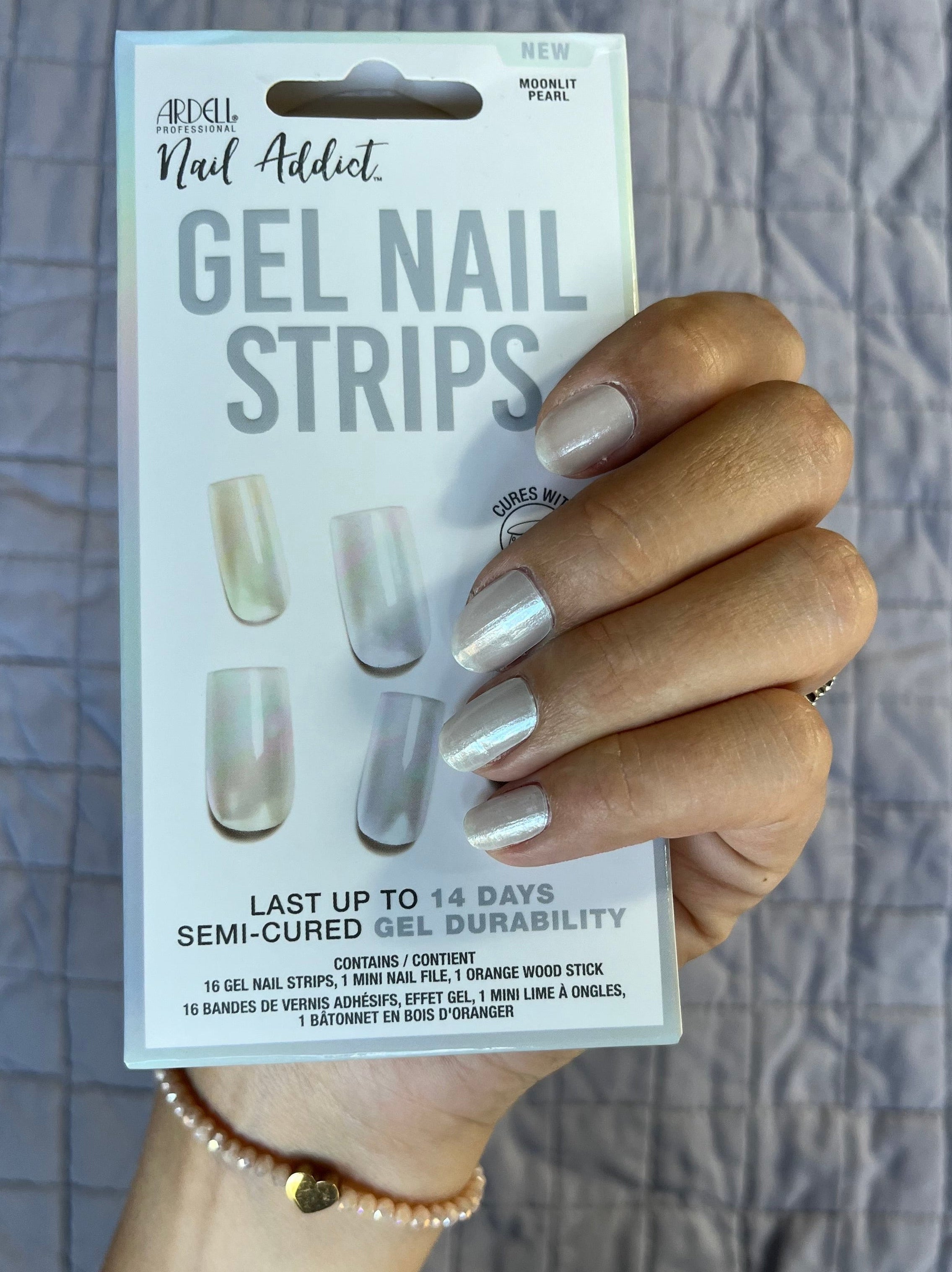 ARDELL Gel Nail Strips - Moonlit Pearl