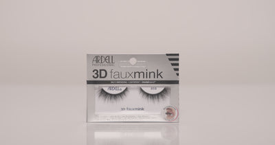 Produkt Video der 3D fauxmink künstliche Wimpern und Ergebnis am Model präsentiert.